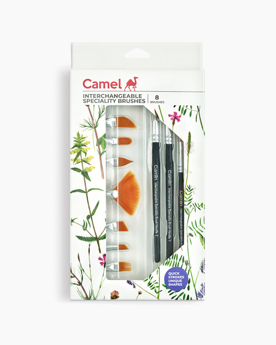Camel - Interchangeable Speciality Brushes (Set of 8 Brushes)