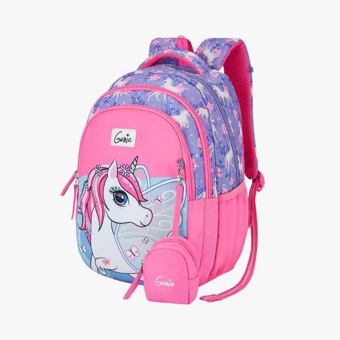 Genie Magic Unicorn Small Backpack With Comfortable Padding for