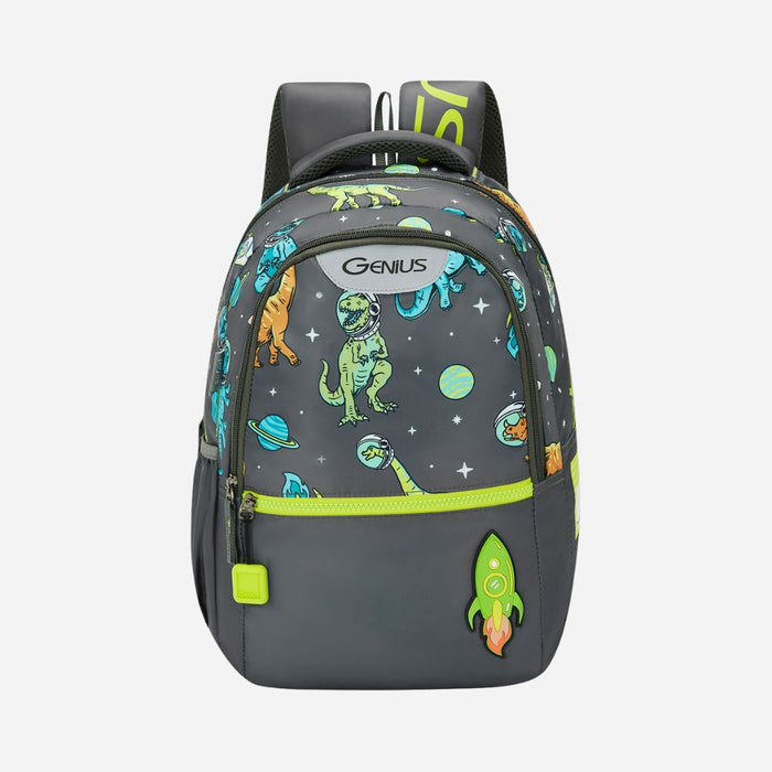 Bioworld NASA Astronaut 3-Piece Backpack Set For Kids - Includes Backpack & Detachable Lunchbox, Grey
