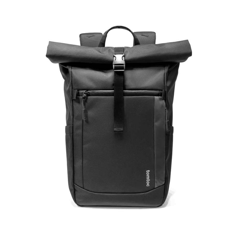 Tomtoc Navigator - T61 Rolltop Backpack 17.3inch/ 25L - 30L- Black