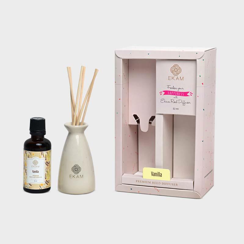 Ekam - Vanilla Reed Diffuser Set