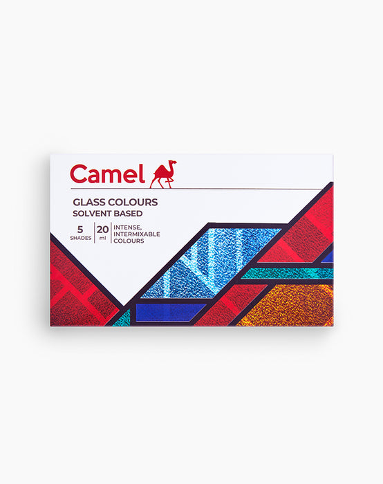 Camel Glass Colours - Set of 5 (Solvent based)
