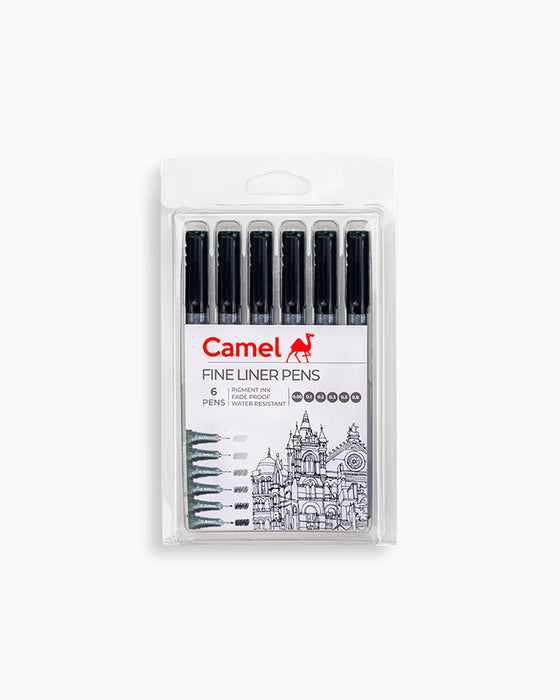 Camel Fine Liner Pens – Set of 6