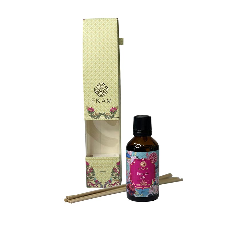 EKAM - Rose & Lily Reed Diffuser Refill Oil Gift Set