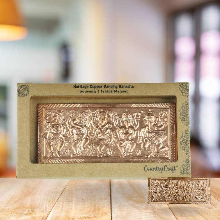 Country Craft – Heritage Copper Ganapati Fridge Magnet