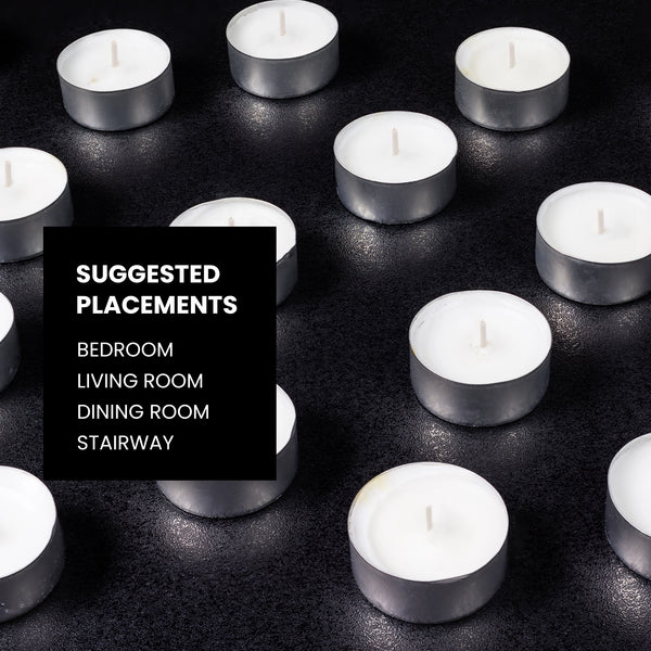 IRIS Pack of 24 Unscented Tealights