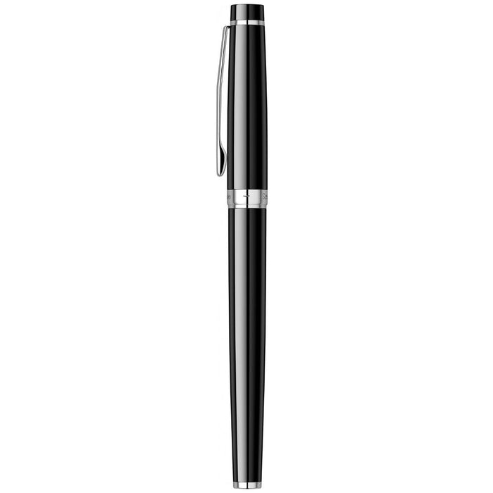 Scrikss Honor 38 Roller Pen – Black with Chrome Trim (CT)