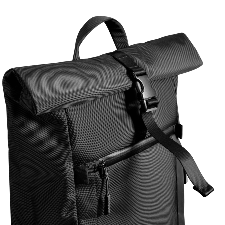 Tomtoc Navigator - T61 Rolltop Backpack 17.3inch/ 25L - 30L- Black