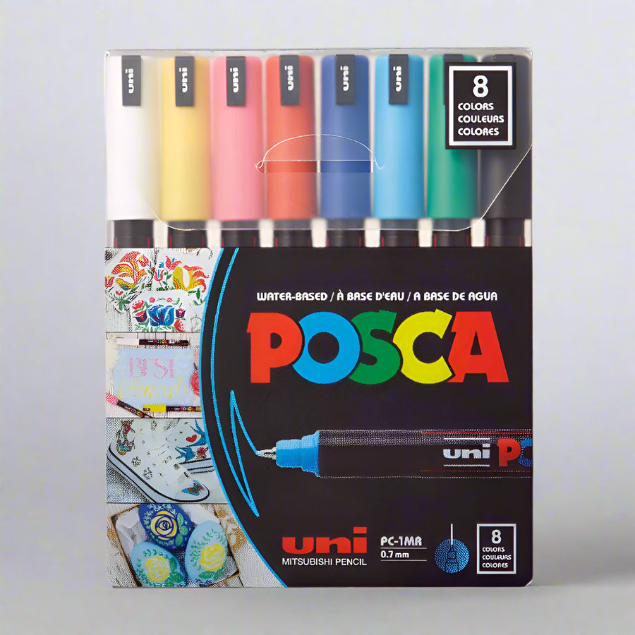 Uni Posca 1MR Paint Marker Set of 8