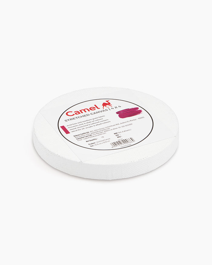 Camel - Round Stretched Canvas (4")