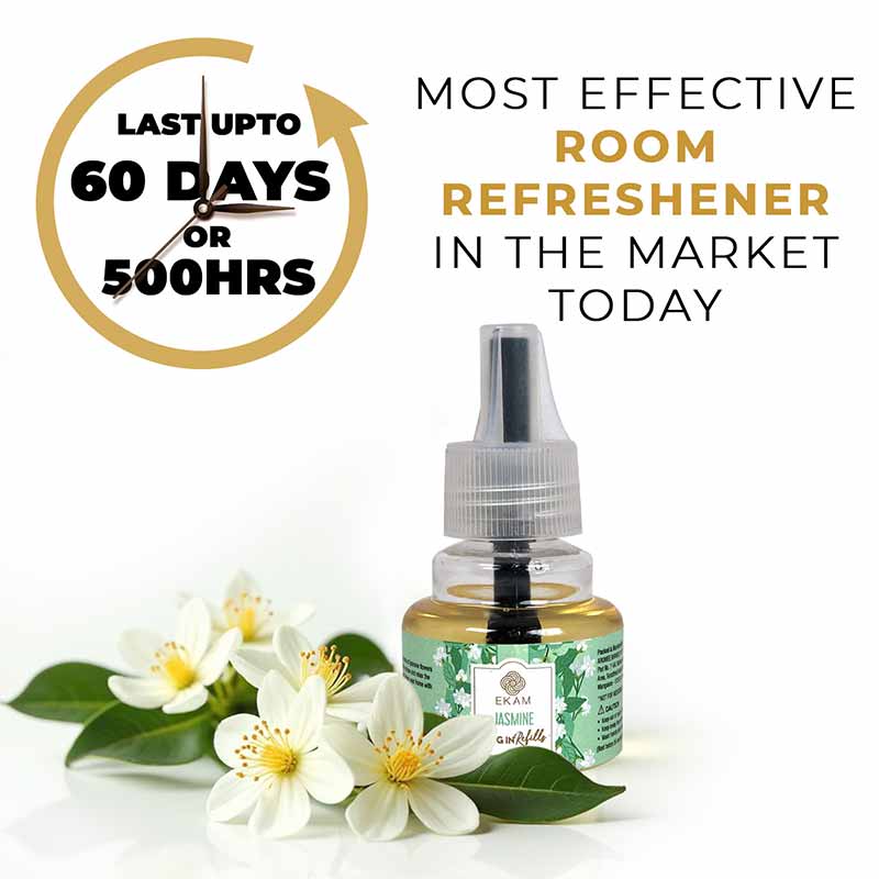 Ekam Jasmine Scented Plug-In Air Freshener Kit