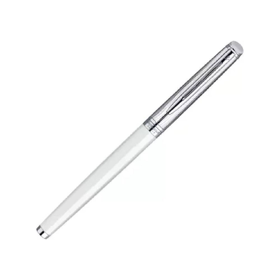 waterman-hemisphere-DLX-white-CT-rollerball-pen-close-view