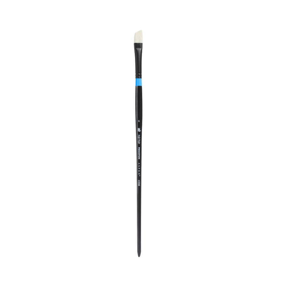 Princeton Aspen Long Handle Synthetic Bristle Brush (Angle Bright) - 6500 Series