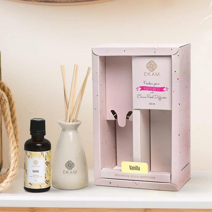 Ekam - Vanilla Reed Diffuser Set