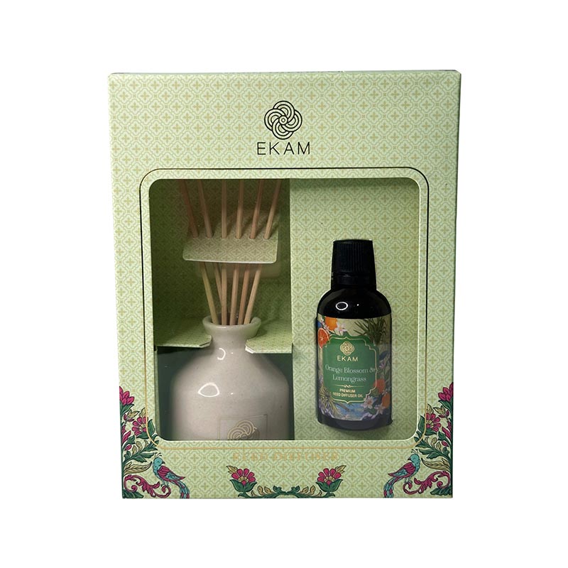 Ekam - Orange Blossom & Lemongrass Reed Diffuser Set