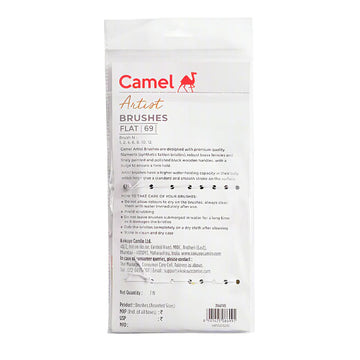 Camel - Artist Flat Brushes - Series 69 (Set of 7 brushes)