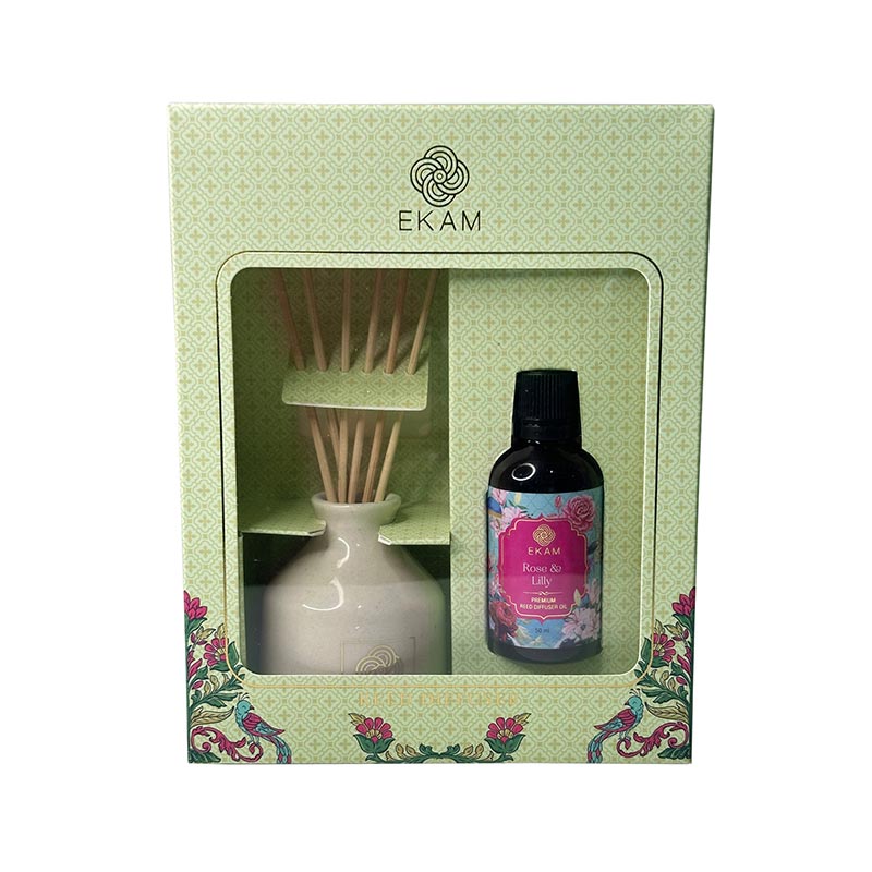 EKAM Rose & Lily Reed Diffuser Set