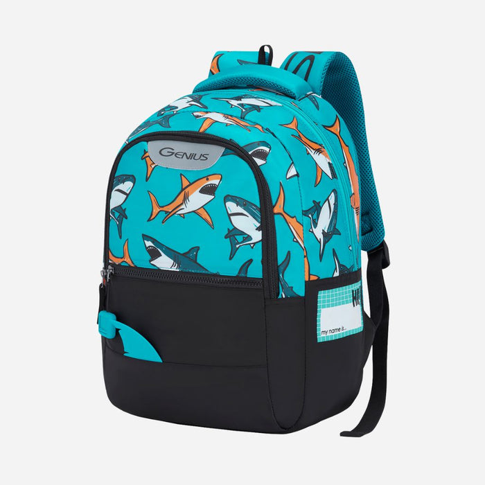Genius by Safari Splash 23L Blue School Backpack - Black — Mango