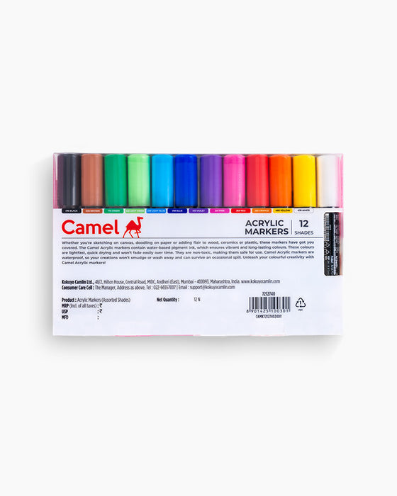 Camel Acrylic Markers – Set of 12