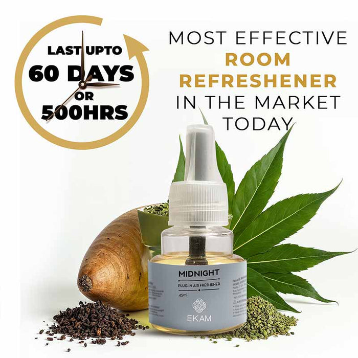 Ekam Midnight Scented Plug-In Air Freshener Kit