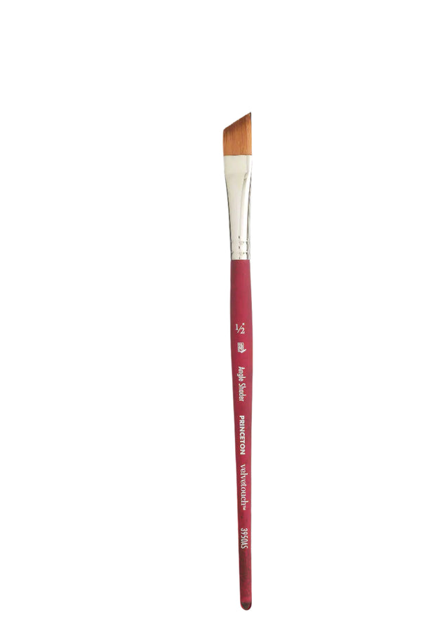 Princeton Velvetouch Synthetic Angle Shader Paint Brush - 3950 Series