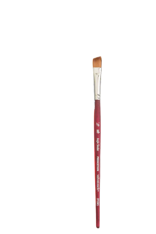 Princeton Velvetouch Synthetic Angle Shader Paint Brush - 3950 Series