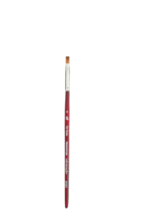 Princeton Velvetouch Flat Shader Short Handle Brush - 3950 Series
