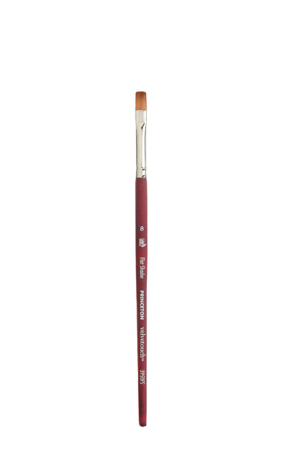 Princeton Velvetouch Flat Shader Short Handle Brush - 3950 Series