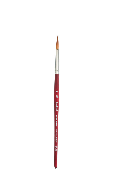 Princeton Velvetouch Synthetic Long Round Short Handle Brush - 3950 Series