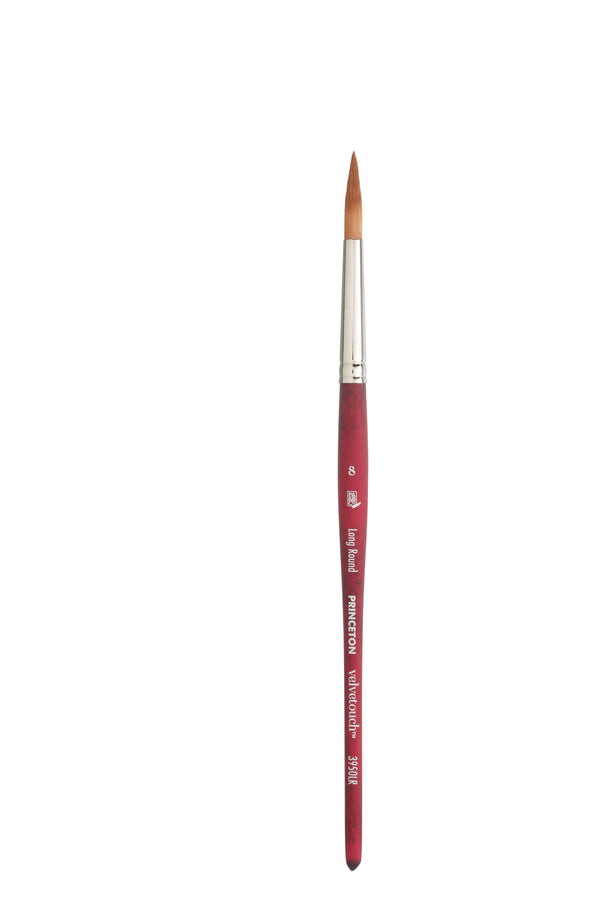 Princeton Velvetouch Synthetic Long Round Short Handle Brush - 3950 Series