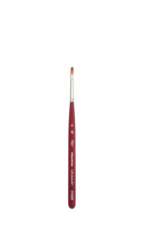 Princeton Velvetouch Mini Filbert Short Handle Brush - 3950 Series