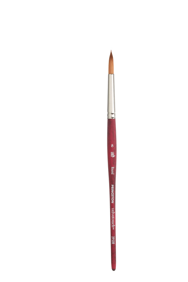 Princeton Velvetouch Synthetic Round Short Handle Brush - 3950 Series