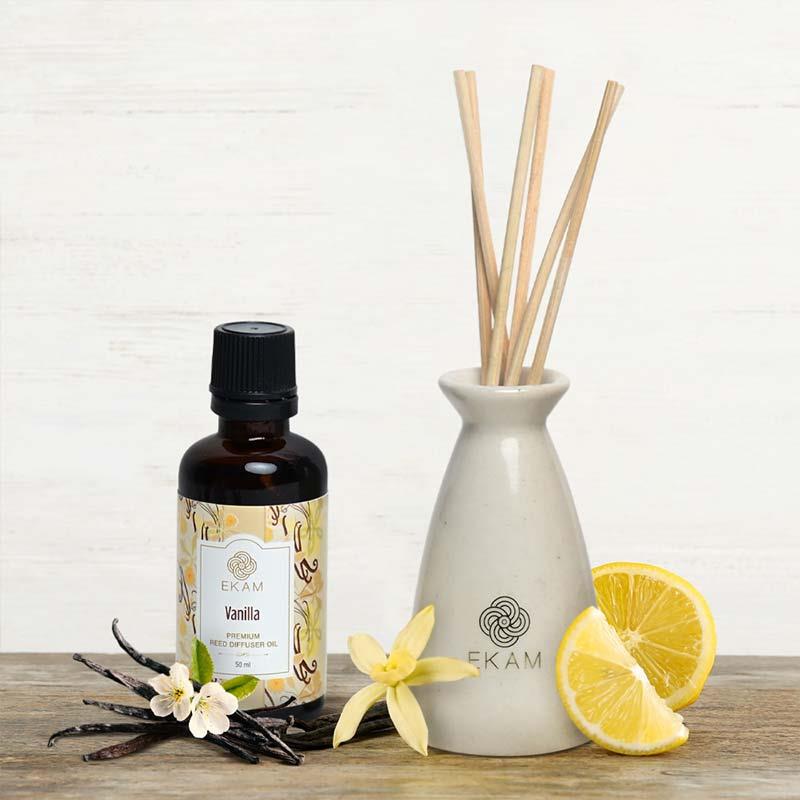 Ekam - Vanilla Reed Diffuser Set