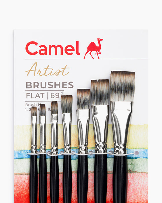 Camel - Artist Flat Brushes - Series 69 (Set of 7 brushes)