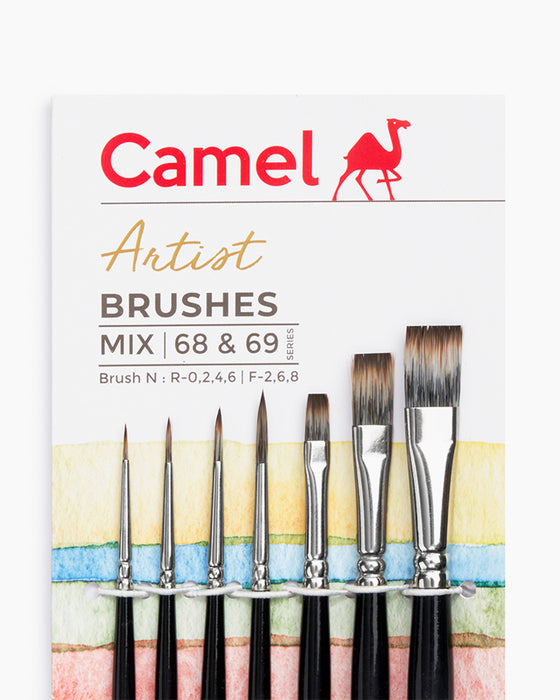 Camel - Artist Mix Brushes - 68 & 69 Series (Set of 7 Brushes)