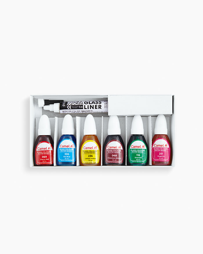 Camel Glass Colours - Set of 6 (Water based)