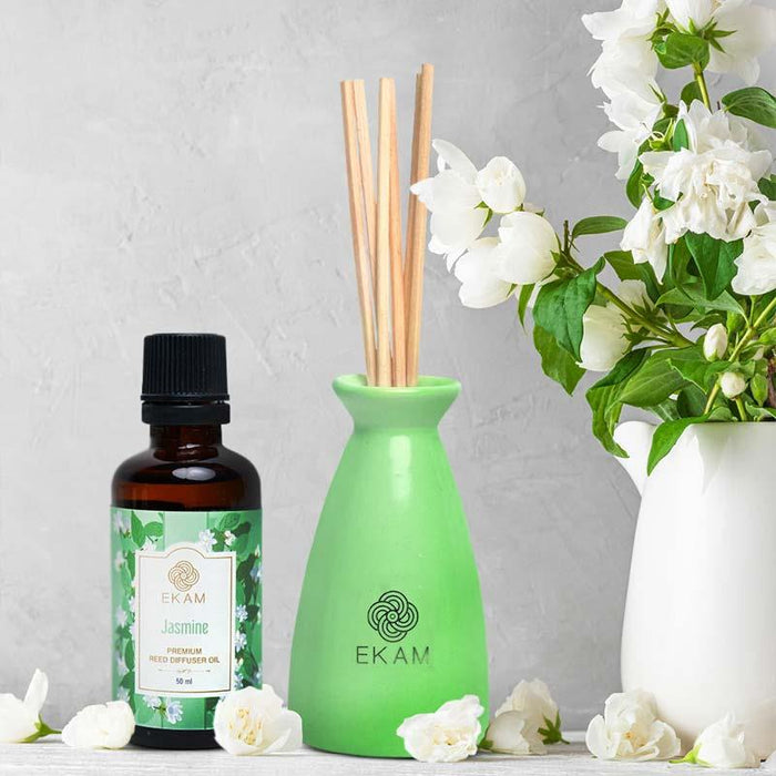 Ekam Jasmine Reed Diffuser Set