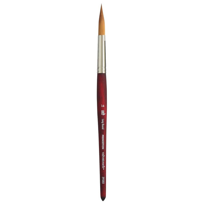 Princeton Velvetouch Synthetic Long Round Short Handle Brush - 3950 Series