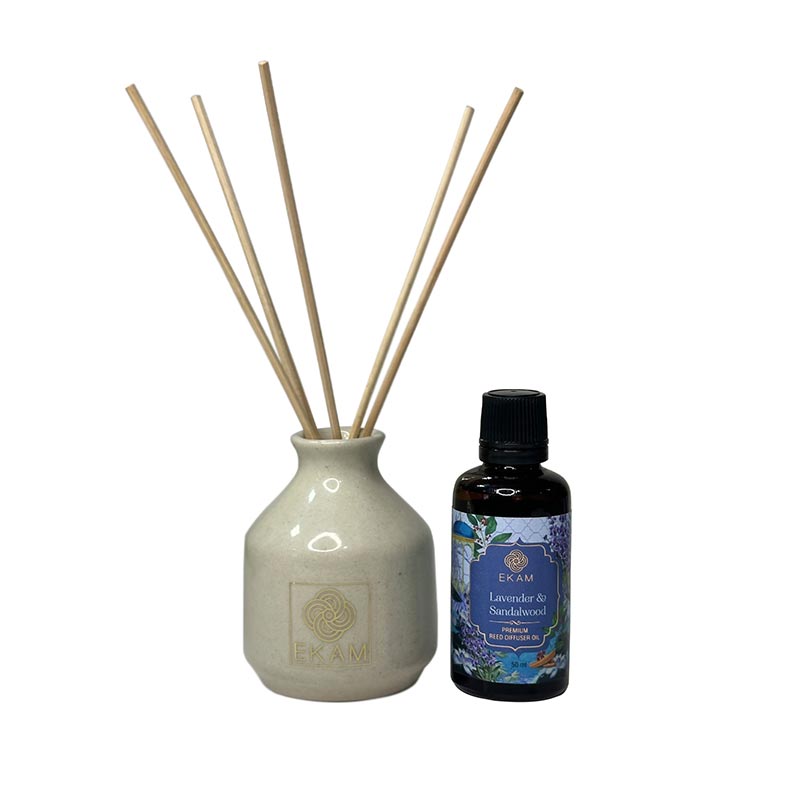 Ekam - Lavender & Sandalwood Reed Diffuser Set