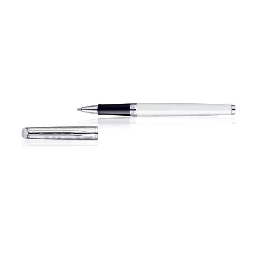 waterman-hemisphere-DLX-white-CT-rollerball-pen-open-view