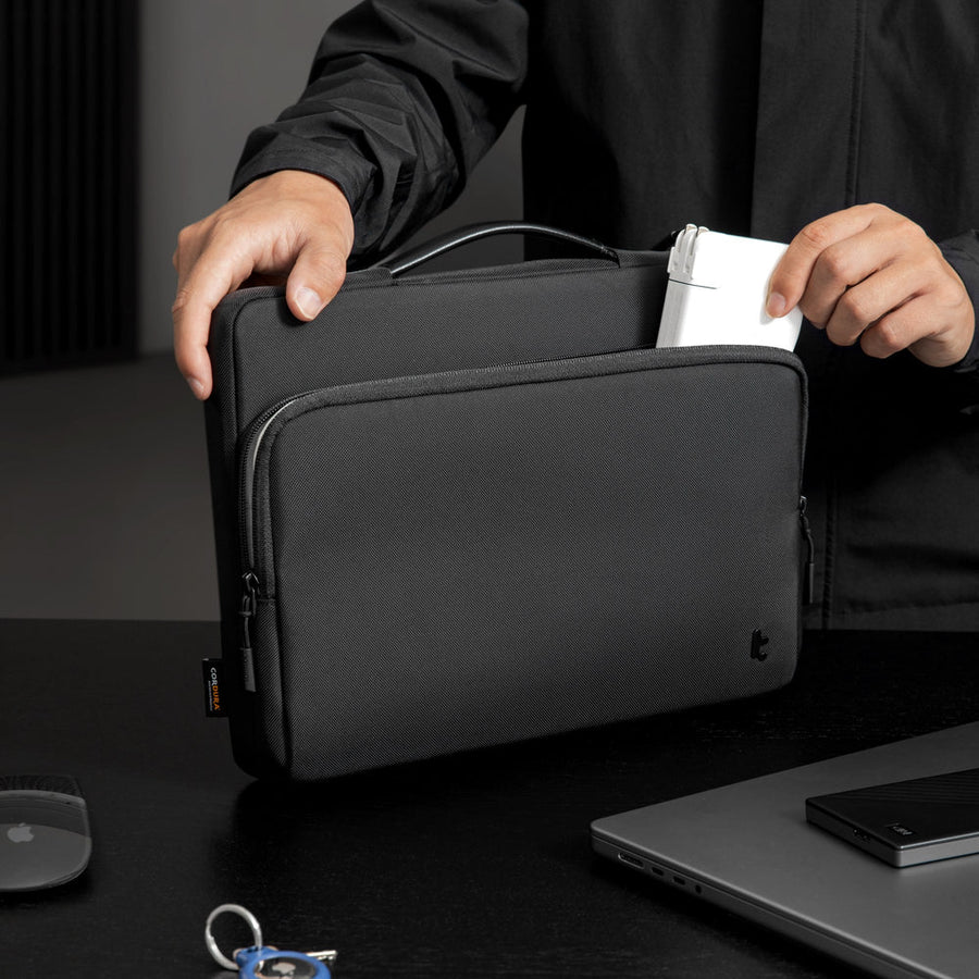 Tomtoc Defender-A14 Premium Laptop Briefcase 13.5–14 Inch – Black