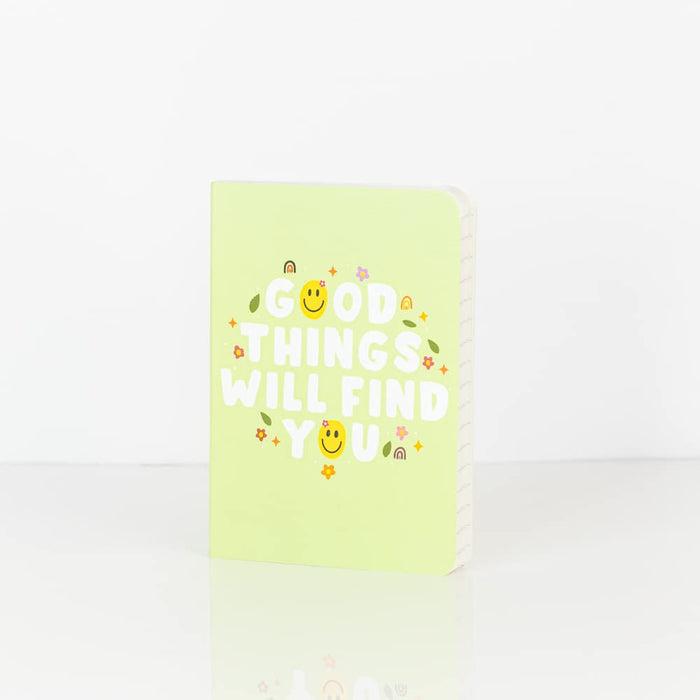 Factor Notes A6 Ruled Notebook– Good Things Will Find You