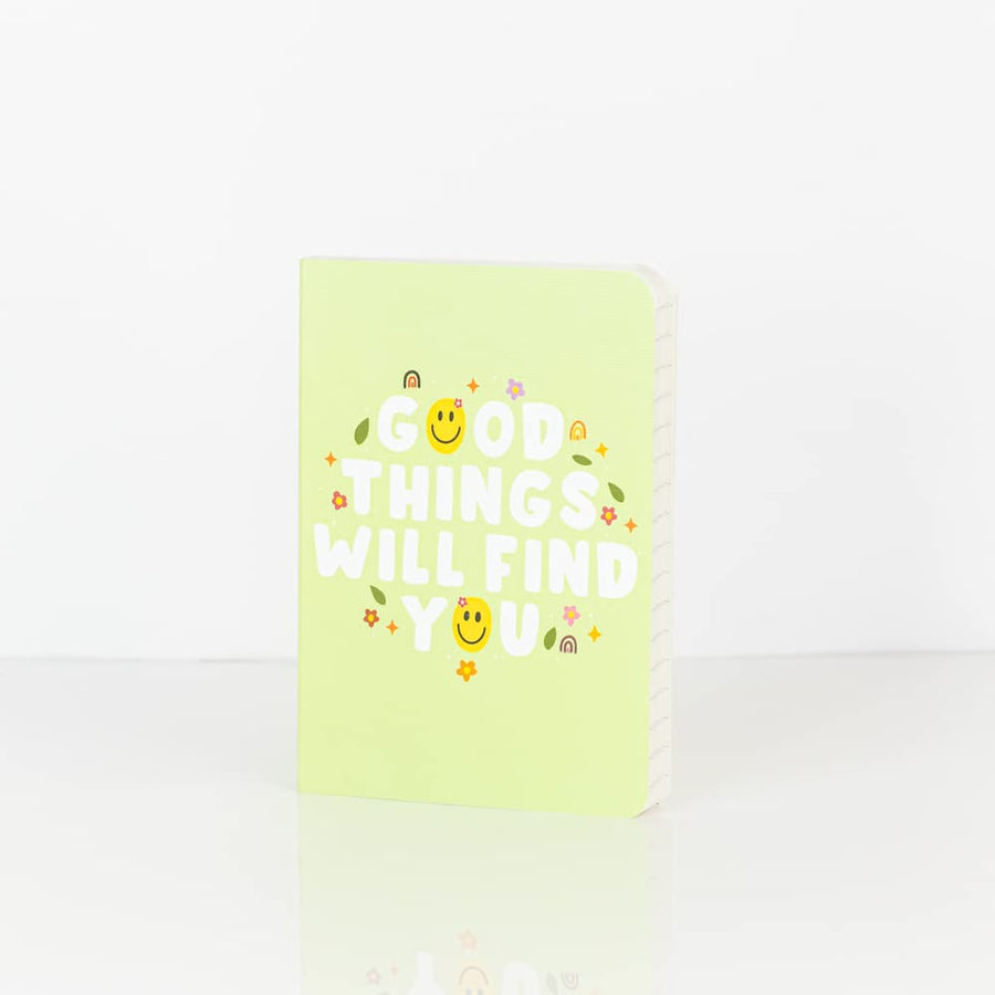 Factor Notes A6 Ruled Notebook– Good Things Will Find You