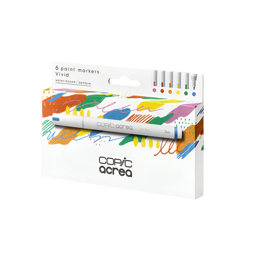 Copic acrea 6 colors set (Vivid)