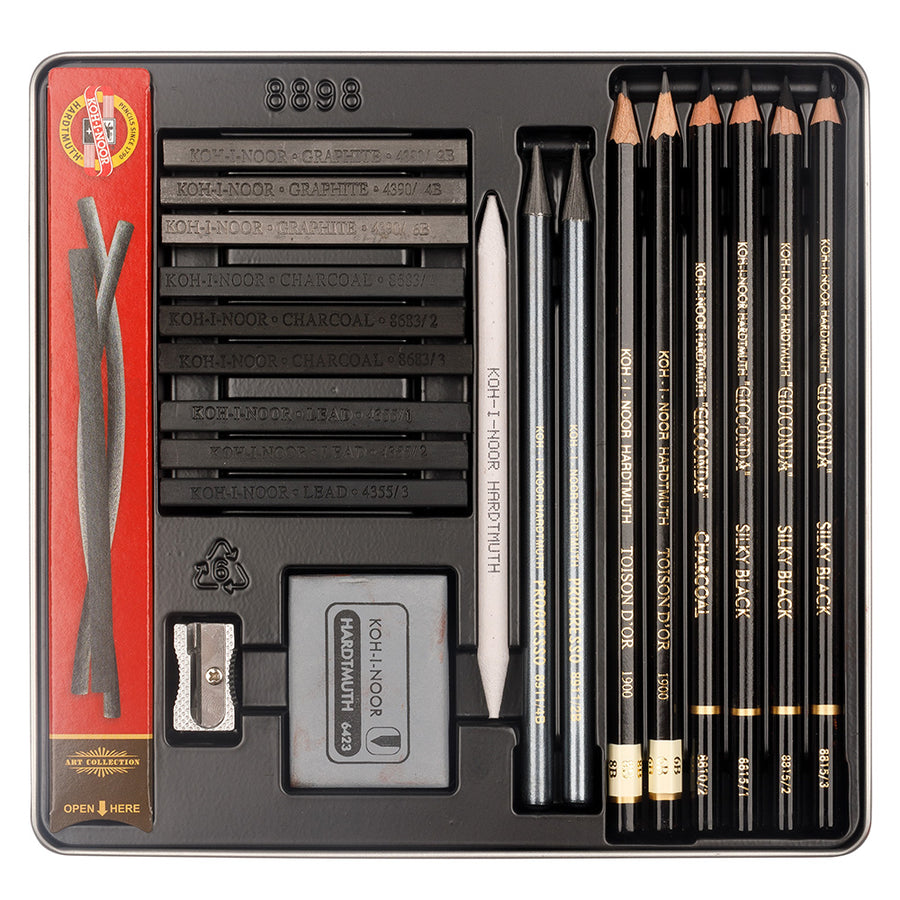 KOH-I-NOOR HARDTMUTH GIOCONDA DRAWING / SKETCHING ART SET - 8898