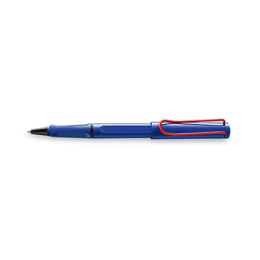 lamy-314-safari-rollerball-pen-(M)-blue/red-side-view