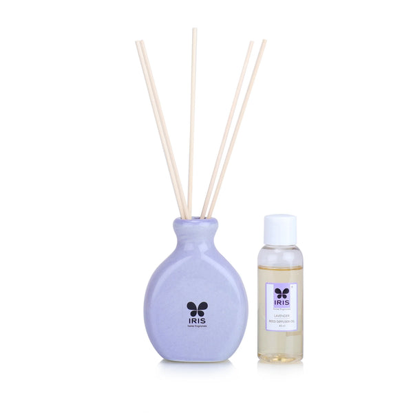 IRIS Lavender Reed Diffuser Set - Destress & Calming. — Mango