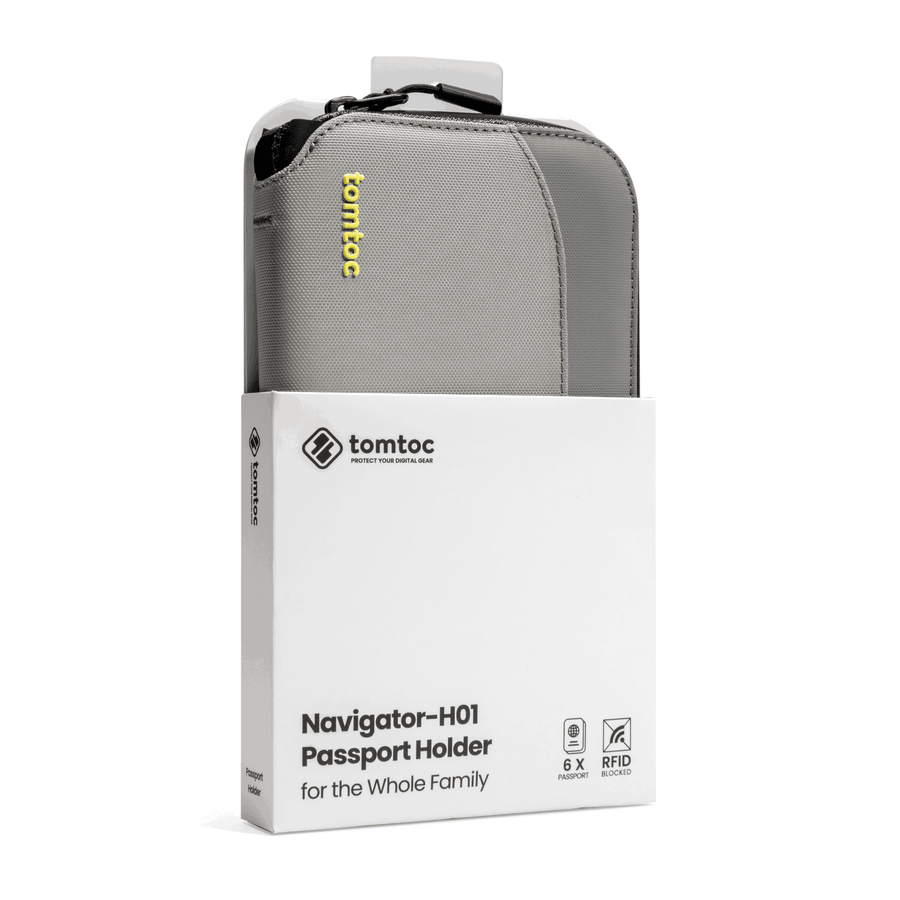 Tomtoc Navigator - T03 Passport Holder - Black