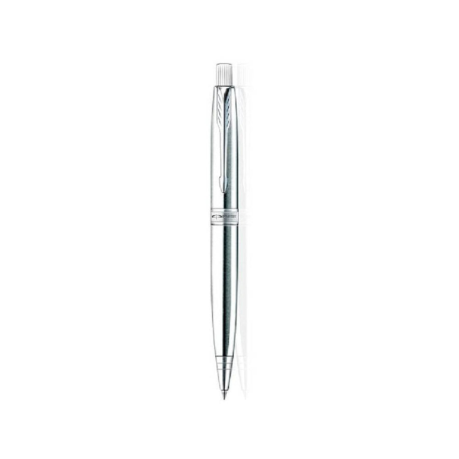 parker-aster-shiny-chrome-ct-ballpoint-pen-open-view