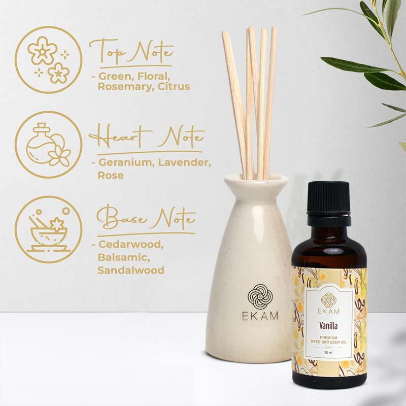 Ekam - Vanilla Reed Diffuser Set